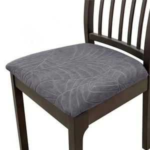 4/6ชิ้นปลอกหุ้มเก้าอี้ยืดผ้าแจ็คการ์ดถอดออกได้กันสกปรกไม่มีพนักพิงเก้าอี้ห้องรับประทานอาหารไม่มีพนักพิง - Product Image 3