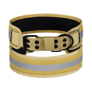 2025 nuevo diseño de nailon reflectante grueso suave acolchado Collar de entrenamiento para perros grandes Super ancho Pit Bull Dog Collar - Product Image 4