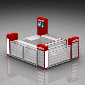 Mobile Phone Case Glass Display Cabinet Cell Phone Showcase Mall Stand Cellphone Accessories and Repair Kiosk