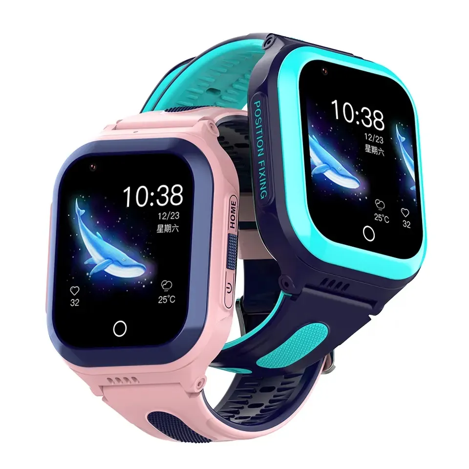 Kids Smart Watch Df70 Wifi Lbs Gps Positionering 4G Sim Card Video Chat Call Kids Smart Watch Met Hd Camera