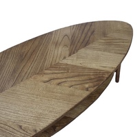 Table basse d'appoint en bois massif de frêne, design moderne et minimaliste, avec motifs durables et personnalisables, pour salon