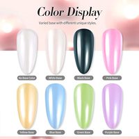 Vente en gros Nail Art Poudre de cristal galvanisée très brillante Glace populaire Miroir transparent irisé Paillettes Aurore au clair de lune