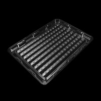 Barquettes en PET transparentes personnalisées pour l'emballage moulé de composants électroniques et de pièces industrielles
