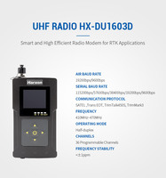 Radio RTK externe UHF Harxon 410 et 470 MHz, radio de liaison de données RTK portable UHF et récepteur GNSS, station de base RTK personnalisable