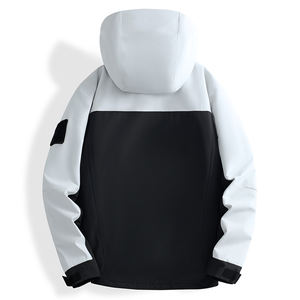 Chaqueta Cortavientos con Capucha para Mujer, Abrigo Cálido para Viajes y Trabajo al Aire Libre - Product Image 1