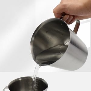 Tasses à mesurer en acier inoxydable pleine taille (500 ml, 700 ml, 1000 ml, 1500 ml, 2000 ml) avec échelle graduée pour usage domestique et commercial - Product Image 3