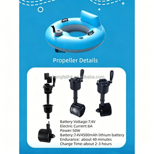 Bouée de piscine ronde gonflable en PVC avec une hélice, 110 cm, épaisseur 0,35 mm, pour adultes, utilisation en piscine et à la plage en été - Product Image 4