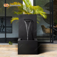 Fontaines d'eau galvanisées en métal avec revêtement en poudre pour jardin