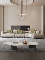Canapé moderne pour salon, canapé d'angle en cuir en forme de L, salon, meubles de luxe, canapé d'angle avec armoire