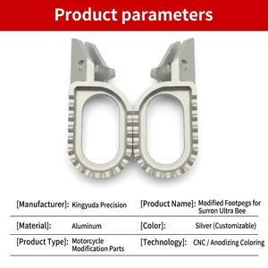 Pédales larges antidérapantes personnalisées en aluminium aérospatial CNC, creuses et légères, pour <span class=keywords><strong>Sur</strong></span>-<span class=keywords><strong>Ron</strong></span> Light Bee X S Aluminium <span class=keywords><strong>Fr</strong></span> - Product Image 2