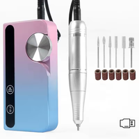 Nouvelle Machine Professionnelle Portable Électrique pour Polissage d'Ongles 2026, 45000 tr/min, Sans Fil, Outil en Acier avec Manucure Gel V7