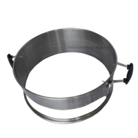 Nouveaux accessoires de pizza bouilloire de gril de barbecue bouilloire de pizza d'acier inoxydable gril de charbon de bois pour des grilles de bouilloire de 22.5 pouces