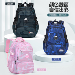 Zhma Student Backpack L Size Waterproof Unisex School Bag For Teenagers 12-18 Years Education Use - Product Image 2