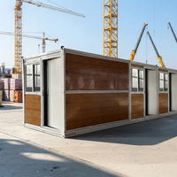 SMARTBUILD Maison Conteneur Modulaire Pliable Démontable Préfabriquée en Kit pour Bureau, École, Centre Commercial, Camping Mobile