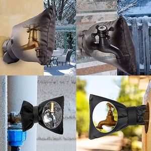Protège-tap extérieur imperméable et réutilisable noir pour robinet de jardin, protection contre le gel hivernal - Product Image 4