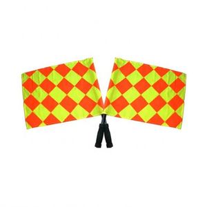 ธงผู้ตัดสินฟุตบอลแบบสองด้าน สีสันสดใส ขนาดสั่งทำได้ ปี 2024 ขายส่ง คุณภาพสูง อุปกรณ์ธงผู้ตัดสินแบบถือ - Product Image 2