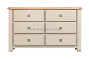 Legacy Brand Commode à 6 tiroirs Mobilier moderne de luxe sur mesure pour chambre Excellent rangement-Top Favorite Vietnamese Factory - Product Image 2