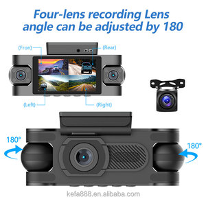 2025 pantalla IPS de 3 pulgadas 4 lentes DVR G-sensor cámara grabadora de vídeo negro coche Dash Cam Monitor WiFi soporte 4 lentes 1080P - Product Image 3