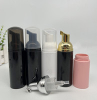 Bouteille à pompe en mousse plastique 30ml 50ml 100ml 120ml 150ml PET noir blanc clair nettoyant pour le visage mousse savon liquide bouteille noire