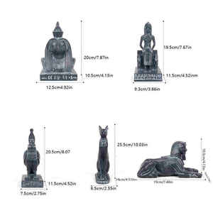 Estatuas de Resina de los Cuatro Hijos de <span class=keywords><strong>Horus</strong></span>, Dioses Egipcios Antiguos, Adornos Pintados a Mano, Figuras Coleccionables, Venta al Por Mayor - Product Image 4