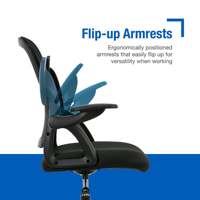 AJUNION-Mobilier de bureau moderne, chaise confortable en maille d'ordinateur, certifié BIFMA, chaise pivotante et réglable pour le personnel