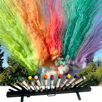 Système de tir de feux d'artifice personnalisé, modèle Fontaine froide, allumage en éventail, feux d'artifice à fumée colorée, déclencheur pour mariage en extérieur