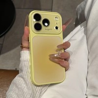 Coque de téléphone haut de gamme à fenêtre panoramique dégradée compatible avec iPhone 17 Pro Max, protection d'objectif pour iPhone 16/15/14/13