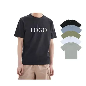 Camiseta personalizada para hombres, ropa de verano de gran tamaño, impresión en blanco, fabricante