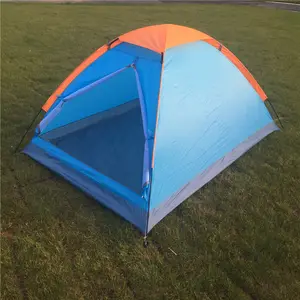 1 - 2 사람 야외 자동 속도 오픈 비치 텐트 더블 데크 캠핑 텐트 배낭 태양 쉼터 오픈 텐트 하이킹