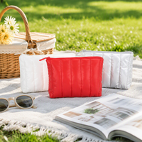 Sac à cosmétiques personnalisé en gros, mignon, pour fille, sac de maquillage Teddy d'hiver pour les vacances, la plage, la croisière, les voyages