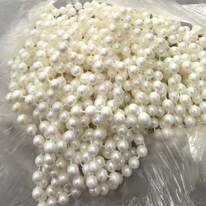 Guirnalda de Perlas Artificiales de Color Blanco Crema de 8 mm y 10 mm, Cadena de Perlas para Decoración de Bodas y Fiestas, Venta de Fábrica - Product Image 3
