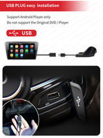 Kamera Dasbor USB Full HD 1080P, Penglihatan Malam ADAS Depan dan Belakang, Kamera Dasbor USB Dua Cara untuk Pemutar Android