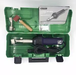 WELDY 1600W Hot Air Gun Heating Gun Plastic Welder With Flat Nozzle Green Plastic Box PVC TPO Membranes Welder Energy HT1600