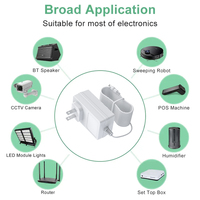 Adaptador de Corriente Universal Power Erick AD0301 de 30W, Enchufe Estadounidense, Salida de 15V/2A, Protección OVP/OCP, Material Ignífugo para PC, Entrada de 100-240V
