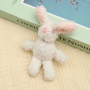 Fluffy Cartoon Long-Fur Jointed Rabbit Plush <b>Doll</b> <b>Accessory</b> Handmade DIY Keychain Pendant - Product Image 3