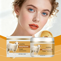 Vente en gros Crème de soin du visage Formule douce Peau du visage Hydratante Délicate Éclaircissante Mouton Placenta Crème hydratante pour femmes
