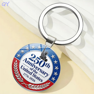 Llavero Metálico con Moneda de la Estatua de la Libertad, Recuerdo Personalizado para el Festival de Aniversario QY - Product Image 4