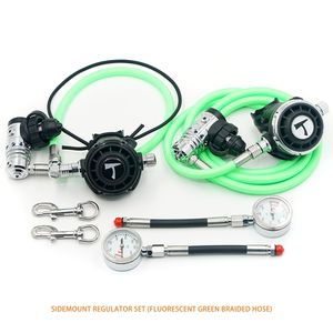 ชุดเรกกูเลเตอร์ดำน้ำแบบไซด์เมาท์พร้อมเกจวัดแรงดันโลหะ ราคาขายส่ง - Product Image 5