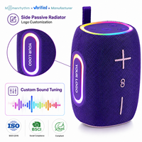 Haut-parleur portable en tissu avec impression personnalisée, subwoofer haute puissance, audio Hi-Fi, anti-poussière, longue durée de vie, mode de fonctionnement sans fil