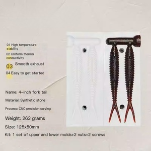 미국 버전 꼬리 손으로 만든 미끼 소프트 루어 바디 몰드 - Product Image 5
