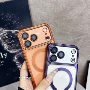 Funda Magnética Mate Electrochapada Esmerilada para iPhone 17 16 Pro Max 15 14 13 12 17 Air con Protección de Lente y Cubierta de Cristal - Product Image 6