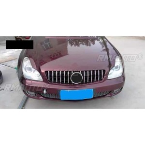 Bandes décoratives pour calandre de voiture, kit carrosserie de calandre de course, calandre avant pour Mercedes Benz CLS Classe W219 2005-2008 Extérieur - Product Image 3