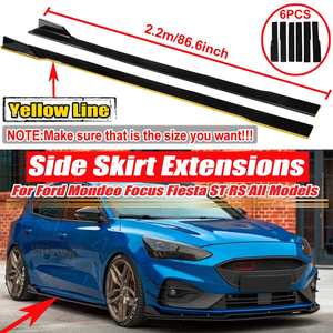 Extensiones de faldones laterales universales de 2.2m para Ford Mustang, Focus RS ST, Fiesta, Mondeo - Product Image 1