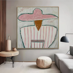 <span class=keywords><strong>Peinture</strong></span> <span class=keywords><strong>moderne</strong></span> sur toile de cowboy occidental, <span class=keywords><strong>peinture</strong></span> à l'huile peinte à la main, art décoratif, portraits de personnages pour hommes, art mural déco - Product Image 3