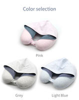 Coussin de Voyage Personnalisé en Mousse à Mémoire de Forme Gonflable Écologique en Forme de U pour la Tête et le Cou, Idéal pour Avion et Voiture