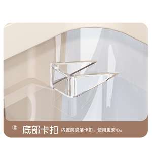 Boîte de rangement en plastique durable et portable de type tiroir avec grande capacité pour les vêtements de bébé, le rangement à domicile ou au bureau - Product Image 4