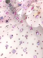 Luxe cristal pierres dentelle diamant maille haut de gamme Performance dentelle avec pierres strass tissu pour les femmes robe