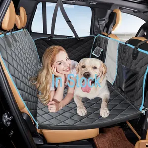 In STOCK Waterproof Back Seat Extender Dog Hammock Covers Entire Car Back Seat Rear Pet Hard Bottom Back Seat Extender For Dogs