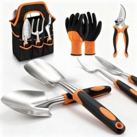 Kit d'outils de jardinage multifonctionnels, outils de jardin ergonomiques avec sac Oxford multi-poches pour la plantation de fleurs et de légumes