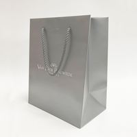 Bolsa de Papel C1S de 250g OEM, Impresión de Bolsas de Papel con Recubrimiento de una Cara, con Tamaño, Color y Tipo de Asa Personalizados